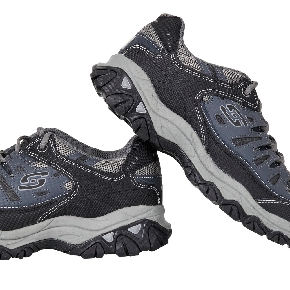 Skechers After Burn Men 9 Navy Wide Fit Memory Foam 50125EW